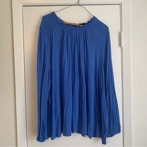 Lane Bryant Blue Textured Top